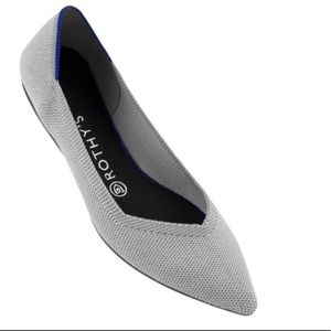 ROTHY'S THE POINT Gray WOMEN'S FLATS SHOES